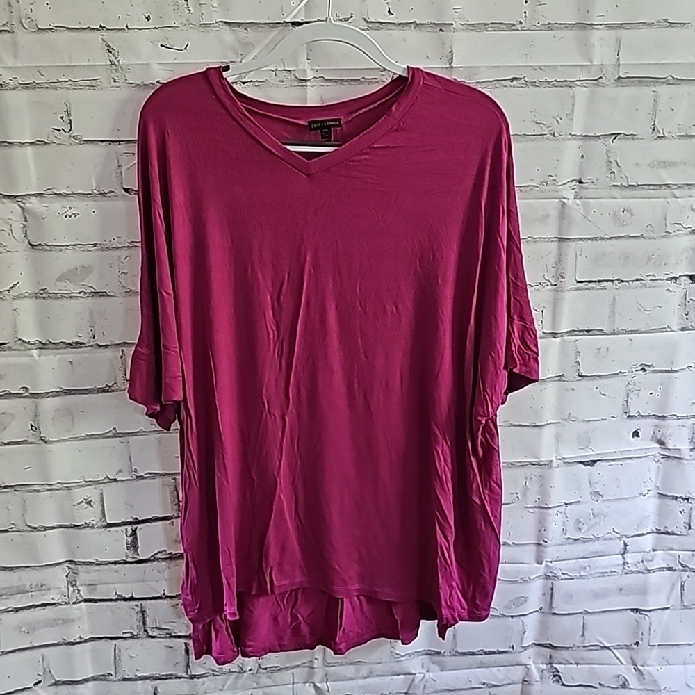 High low pink top
